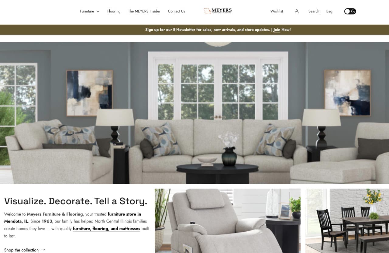 Meyers Furniture website